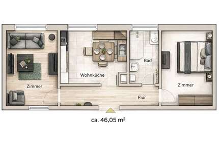 Wohnung zum Kaufen in Altötting 99.900,00 € 46 m²