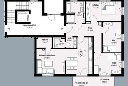 Wohnung zum Kaufen in Kaufbeuren 598.000,00 € 110.66 m²