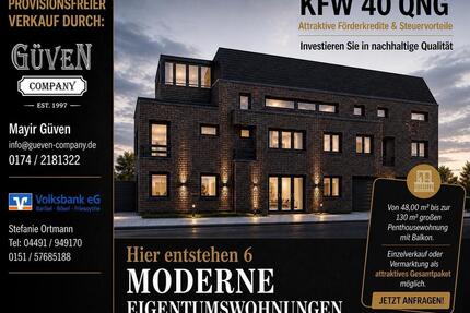 Provisionsfrei! Mehrfamilienhaus 6 moderne Wohnungen KFW 40 QNG - Friesoythe