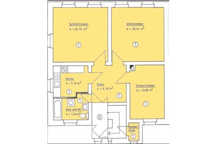Verk.günstig meine 3 Raumwohnung in WerdauPKW Stellplatz Zentral