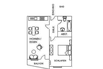 Wohnung zum Mieten in Waldsassen 221,60 € 43.32 m²
