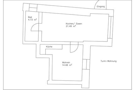 2 - Zimmer Erdgeschosswohnung, Straubing, 41 qm, Top Lage
