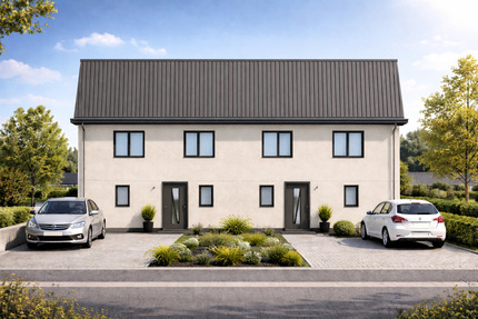 KfW 55 Standard, Preis inkl. Grundstück, Erstbezug! - Moderne Doppelhaushälfte - Pirna
