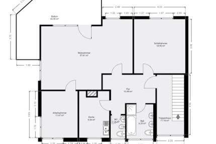 Helle und weitläufige 3-Zimmer Wohnung in Waiblingen zu vermieten