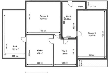 WohnungHaus zu vermieten - 900,00&nbsp;EUR Kaltmiete, ca.&nbsp; 60,00&nbsp;m&sup2; in Twistringen (PLZ: 27239)
