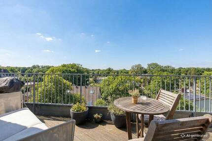 *Dachgeschossperle in Berlin-Rahnsdorf* *Wohnen über den Dächern *