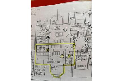 1 12 Zimmer Wohnung Würzburg - 880,00&nbsp;EUR Kaltmiete, ca.&nbsp; 42,00&nbsp;m&sup2; in Uettingen (PLZ: 97292)