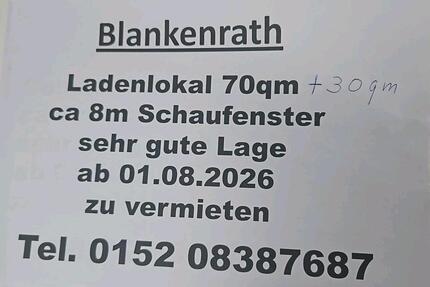 Ladenlokal in Blankenrath - 300,00&nbsp;EUR Kaltmiete, ca.&nbsp; 30,00&nbsp;m&sup2; in Blankenrath (PLZ: 56865)