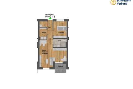 Wohnung zum Mieten in Külsheim 700,00 € 59.58 m²
