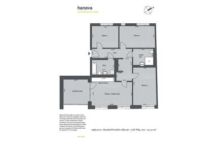Wohnung zum Mieten in Hannover 1.330,10 € 101.01 m²