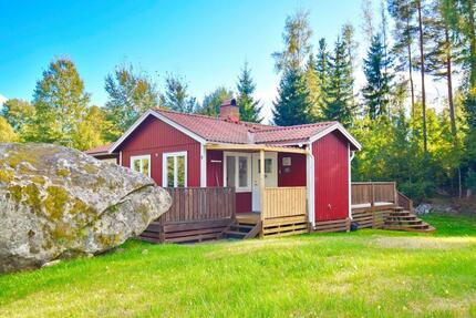 Rot-weißes Schwedenhaus 