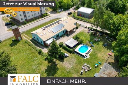 Top moderne Solar+Wärmepumpen Energieversorgung+Pool & FeWo - Ankershagen Friedrichsfelde