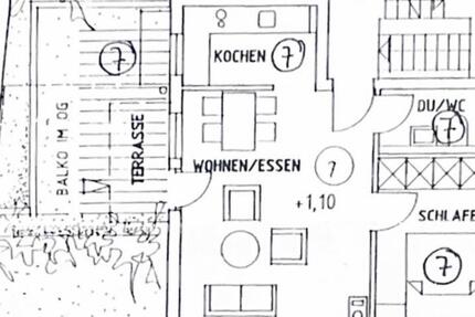 2- Zimmer Wohnung mit offenem Wohn-Küchenbereich - Schwaikheim