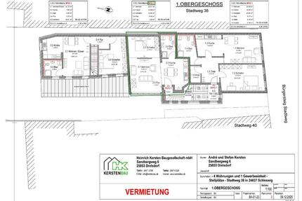 Helle 1-Zimmer Wohnung mit Stellplatz in Schleswig ( Erstbezug )