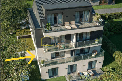 Massivholz-Neubau: 2 Zimmer mit Balkon, KfW40, gesundes Wohnklima, Weitblick - Erlangen / Bruck