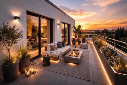 Exklusives Penthouse im Grünen, Panorama Dachterrasse, Aufzug, TG - Neuenstadt am Kocher