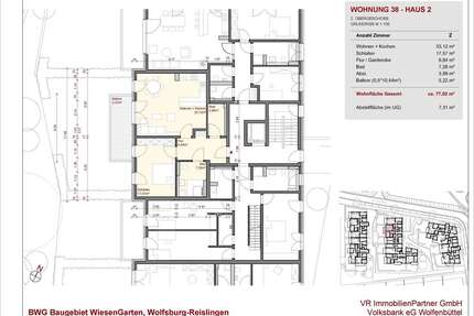 Wohnung zum Kaufen in Wolfsburg 280.000,00 € 77.01 m²