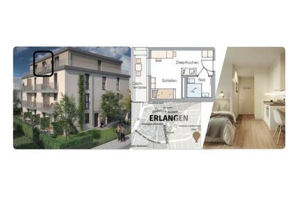 Wohnung Penthouse mit Dachterrasse, möbliert, Erstbezug - Buckenhof