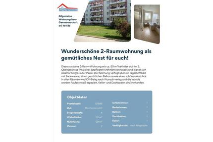 Schöne 2-RW als gemütliches Nest für euch zwei! - Münchenbernsdorf
