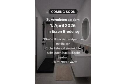 Kleines möbliertes Apartment in Toplage Bredeney - Essen Stadtbezirk IX