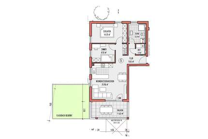 Wohnung zum Mieten in Backnang 1.115,00 € 72 m²