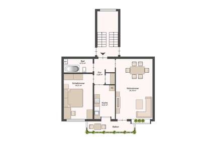 Wohnung zum Kaufen in Bremen 135.000,00 € 62 m²