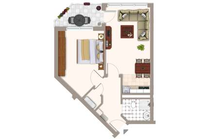 Wohnung zum Mieten in Magdeburg 455,00 € 49.52 m²