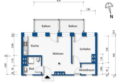 Wohnung zum Kaufen in Hamburg 495.000,00 € 54.75 m²