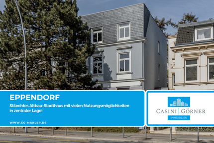 Stilechtes Altbau-Stadthaus mit vielen Nutzungsmöglichkeiten in zentraler Lage! - Hamburg Eppendorf