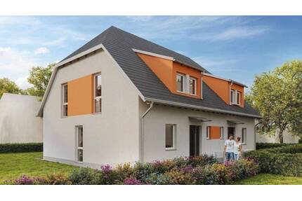 Baubeginn erfolgt! Neubau Doppelhaushälfte mit 460 m² großem Grundstück in Bestlage - Rückersdorf Entensee