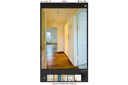 Schöne DG Wohnung zwei kleine Zimmer, gr. Wohnküche, sehr hell - Wiesbaden Südost