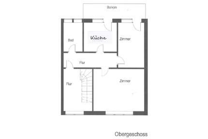 3 ZKB mit Balkon im 1. OG in einem Zweifamilienhaus zu vermieten - Sassenberg