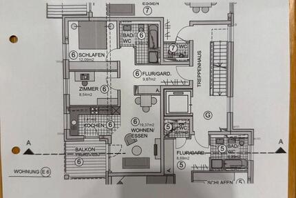 Moderne 3-Zimmer Wohnung (68m²) im 2. OG mit Balkon in Crailsheim