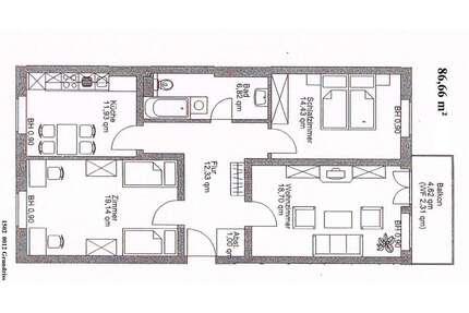 Wohnung zum Mieten in Zossen 780,00 € 86.66 m²