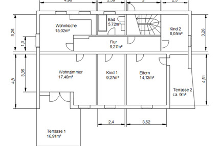Neu sanierte 4-Zimmerwohnung mit Garten in Augsburg-Hochzoll - Vaterstetten Baldham