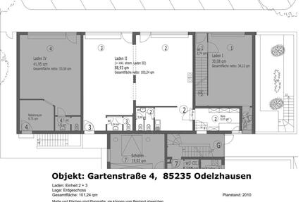 Helle Ladenfläche in Odelzhausen Mitte – 103 qm, mit Parkplätzen