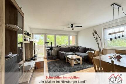Citynah wohnen in Schwaig: 3 Zimmer, Balkon, Garage und ein durchdachter Grundriss - WOW! - Schwaig bei Nürnberg