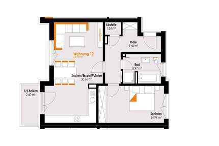 Wohnung zum Kaufen in Füssen 415.000,00 € 64.78 m²
