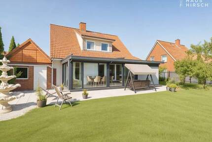 Naturnaher Familientraum im Grachtenviertel: Sonniger Wintergarten, Südgarten und Vollkeller - Hamburg Bergedorf