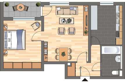 Wohnung zum Mieten in Haßloch 393,52 € 56.81 m²