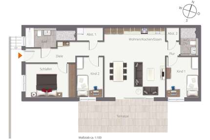 Wohnung zum Kaufen in Biberach 530.700,00 € 103.18 m²