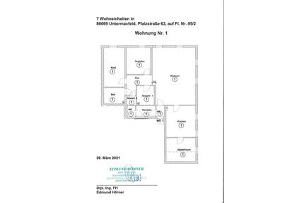 familiengerechte 4,5 Zimmer – Wohnung in Untermaxfeld - Königsmoo - Rohrenfels