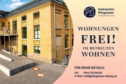 Wohnungen frei - im betreuten Wohnen am Lindenauer Hafen - Leipzig Altwest