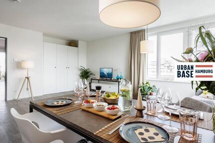 URBAN BASE: Großes 4-Zimmer-Apartment mit stilvoller Möblierung, EBK, BALKON, Dachterrasse & ALL-IN-MIETE in fußläufiger Nähe zur Hamburger Innenstadt