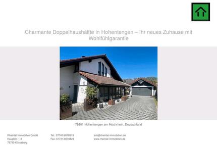 Doppelhaushälfte - 520.000,00&nbsp;EUR Kaufpreis, ca.&nbsp; 165,00&nbsp;m&sup2; in Hohentengen am Hochrhein (PLZ: 79801)