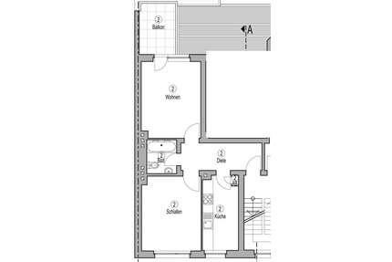 Wohnung zum Mieten in Mülheim an der Ruhr 575,00 € 50 m²