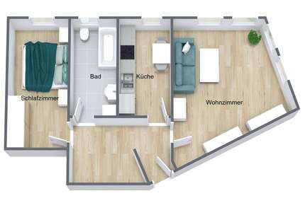Wohnung zum Mieten in Chemnitz 280,00 € 59.52 m²