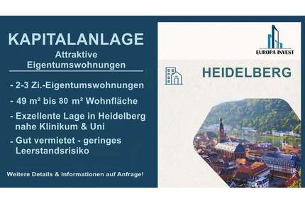 Wohnung zum Kaufen in Heidelberg 313.000,00 € 48.69 m²