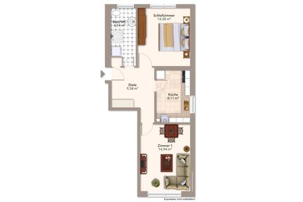 Nachmieter Wohnung Sossenheim - 845,00&nbsp;EUR Kaltmiete, ca.&nbsp; 52,00&nbsp;m&sup2; in Frankfurt am Main (PLZ: 65936) Sossenheim