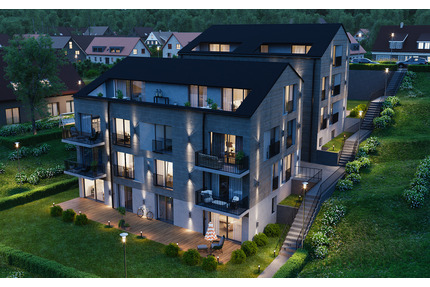 Maisonettewohnung, super Grundriss, große Dachterrasse, herrliche Aussicht - Korntal-Münchingen